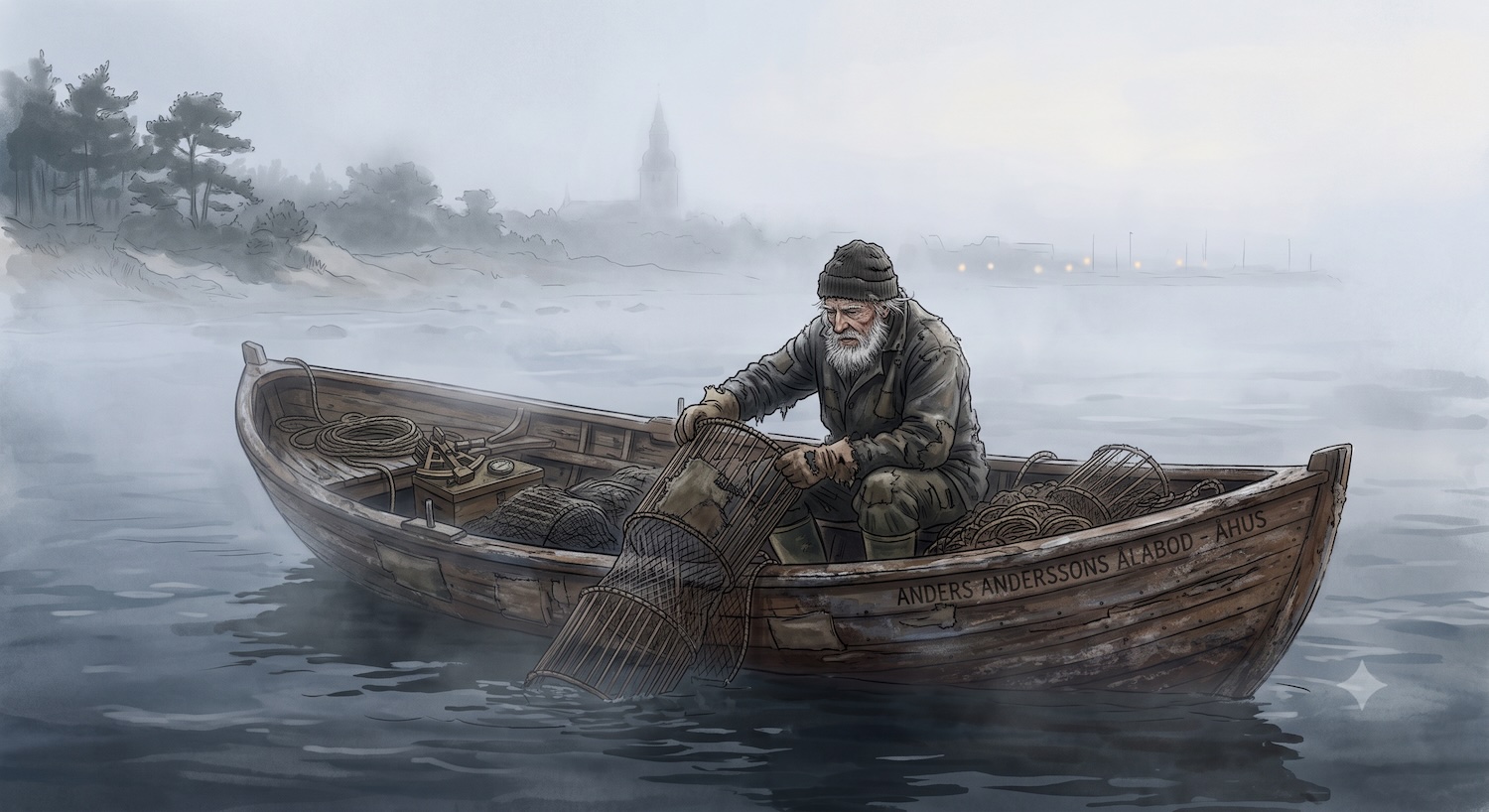 Ålafiskare i Åhus